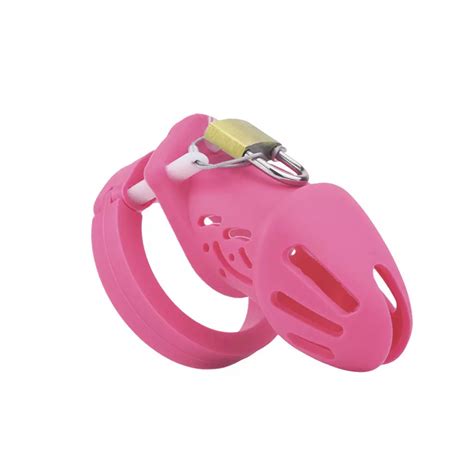 pink chastity cage|Pink Chastity Cage with Soft Silicone Spikes.